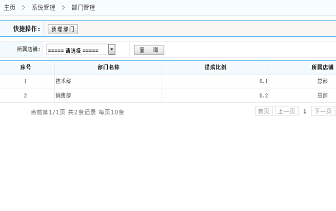 部門管理