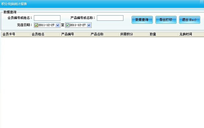 禮品兌換統計