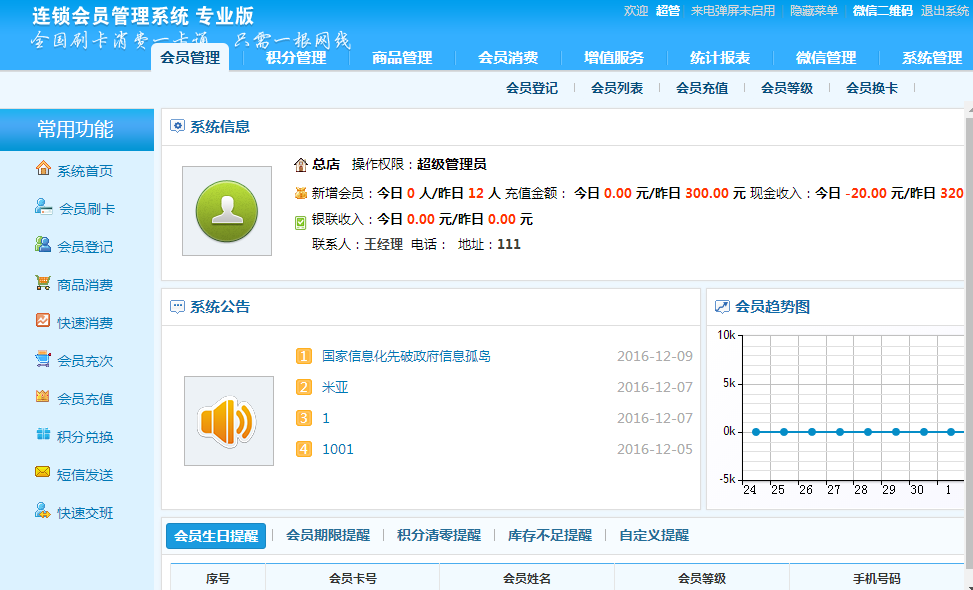 智絡(luò)連鎖會(huì)員管理軟件