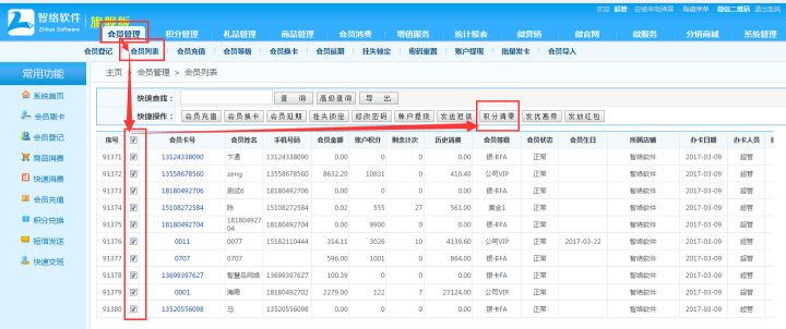 積分管理