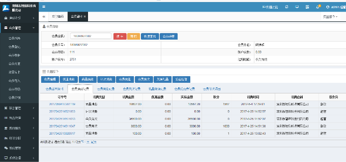 多店鋪會(huì)員消費(fèi)累計(jì)、查賬的會(huì)員系統(tǒng)