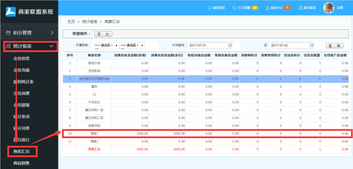  商家聯(lián)盟會(huì)員消費(fèi)結(jié)算操作流程